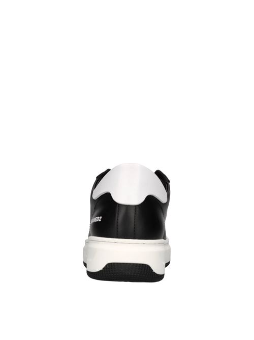 Sneakers in pelle DSQUARED2 | 79402 GINEVRANERO-BIANCO